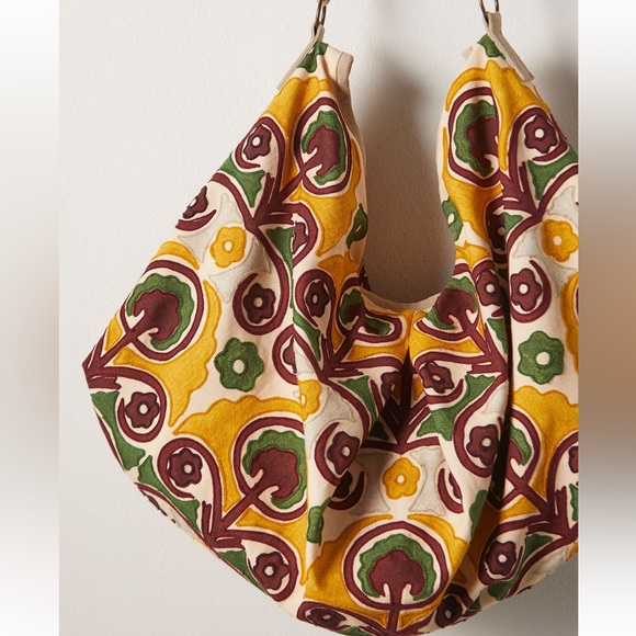 Free People Gold and Brown Tote Bag - Picture 2 of 5